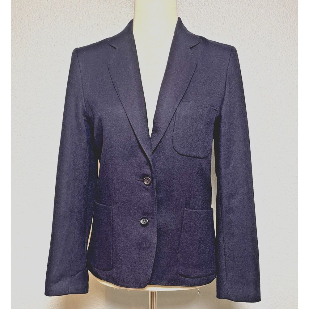 Michael Gall Dublin wool navy blazer womens sz 10 preppy classic sophisticated